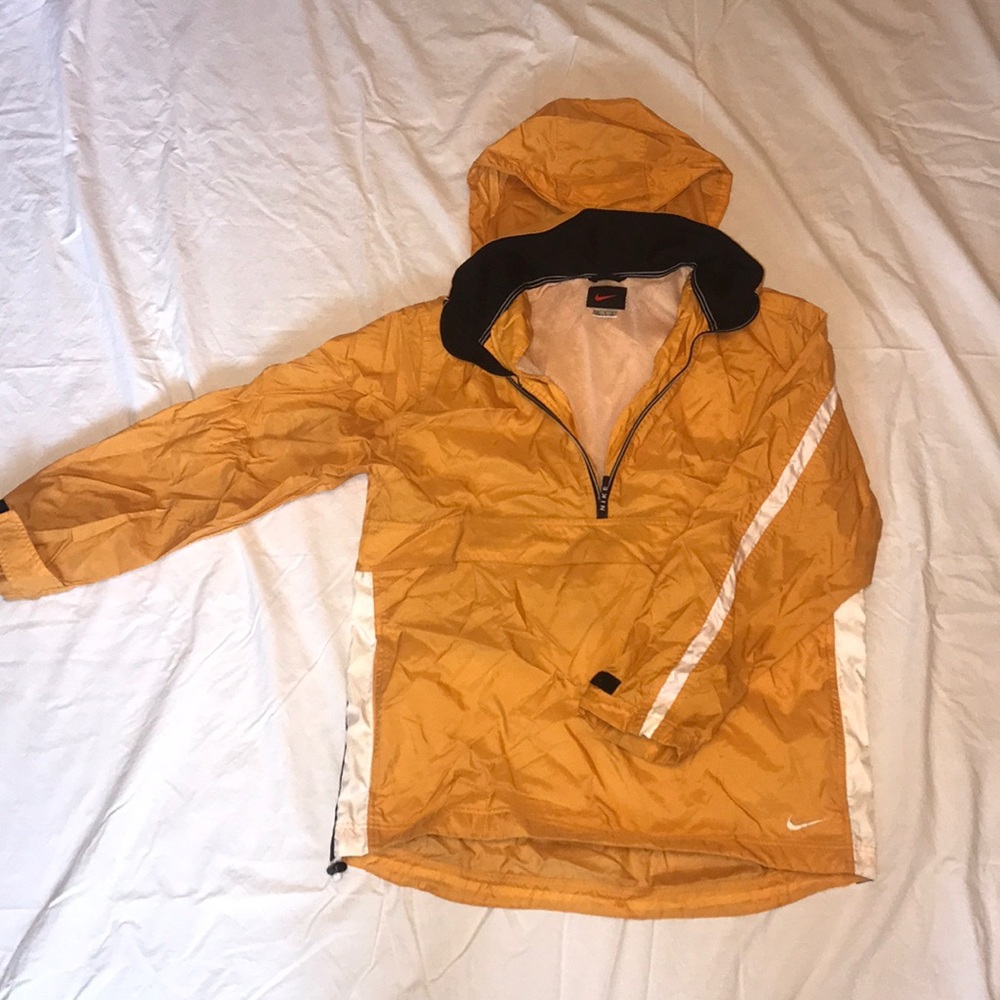 This is a yellow Nike windbreaker